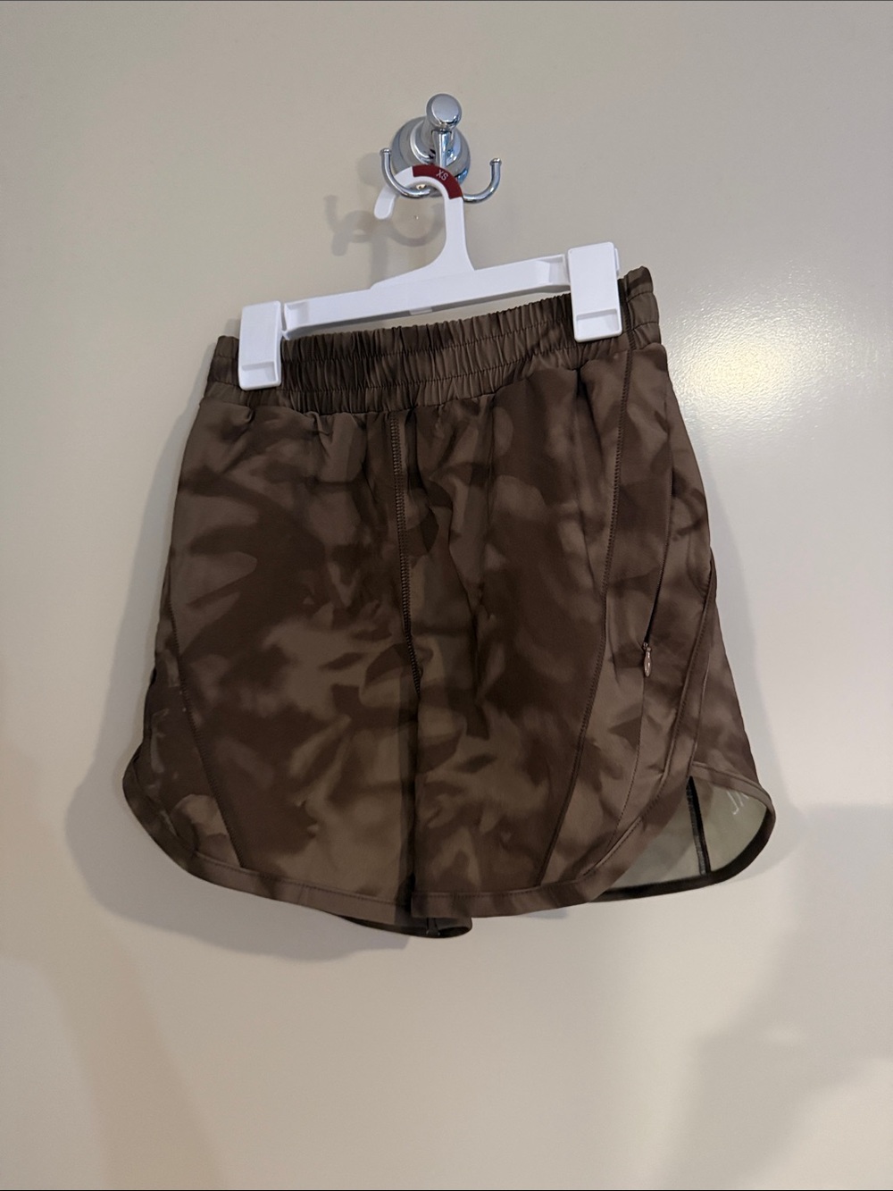 Active by teal Women’s shibori Brown Athletic Running Shorts with Elastic Waist